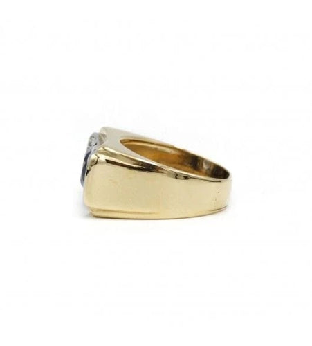 Bague 54 Bague or, saphir, diamants 58 Facettes 240031SP