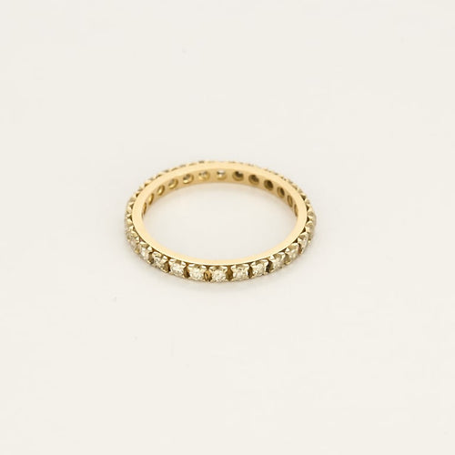 Bague 49.5 Alliance américaine en or jaune et diamants 58 Facettes VES0797X3