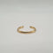 Bague 56 Demi-alliance or jaune sertie de diamants naturels 58 Facettes