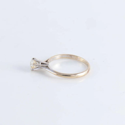 Bague 53 Bague Solitaire Diamant coussin taille ancienne 58 Facettes FM93