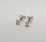 Boucles d'oreilles Boucles d’oreilles or blanc serties de diamants baguettes 58 Facettes