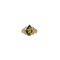 Bague 50 Bague en or jaune 18 carats avec péridot et diamants 58 Facettes