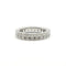Bague 49 Alliance or blanc sertie de diamants 58 Facettes