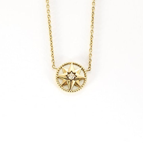 Collier Dior - Rose des Vents - Collier en Or jaune 18k et nacre 58 Facettes COMP1517