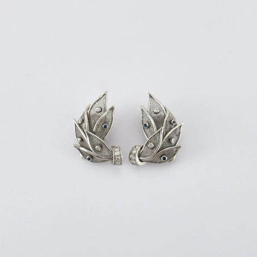 Boucles d'oreilles Boucles d'oreilles Feuillage Saphirs & Diamants 58 Facettes FL238