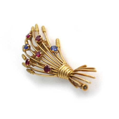 Broche Broche Gerbe de Blé - MELLERIO 58 Facettes 250075R