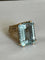 Bague 52 Bague Or Jaune Aigue-Marine 58 Facettes LOT 4432