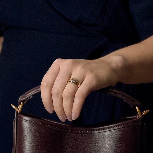 Bague 54 Bague en Or jaune 18k 58 Facettes COMP1256