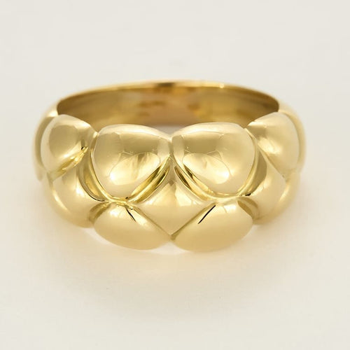 Bague 55 Bague en or jaune bombé 58 Facettes SENS2452X3