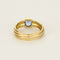 Bague 54 Bague jonc en or jaune et saphir 58 Facettes LOR3887X2