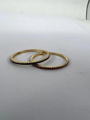 Bague 54 Bagues doubles en diamant et saphir orange 58 Facettes ME-R-03-04