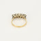 Bague 54 Bague jarretière en or jaune et or gris, diamants taille ancienne 58 Facettes MAR1092