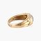 Bague 58 Bague pavée de 19 diamants en or jaune 750 58 Facettes