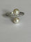 Bague 57 Bague Platine Perles Diamants 58 Facettes 5557