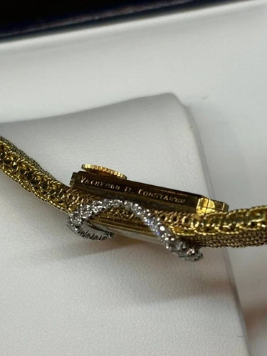Montre Vacheron Constantin - Montre dame en or jaune et diamants 58 Facettes
