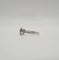 Bague 52 Bague or blanc sertie d'un diamant GIA et diamants naturels 58 Facettes