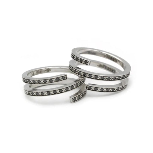 Bague 55 Bagues La Spirale - DINH VAN 58 Facettes 250020R-250021R