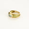 Bague 52 Bague jonc en Or jaune 18k ornée d'une topaze 58 Facettes SMA0406X2