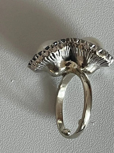 Bague 52 Bague Toi & Moi Or Gris Platine Perles Saphirs Diamants 58 Facettes 5422