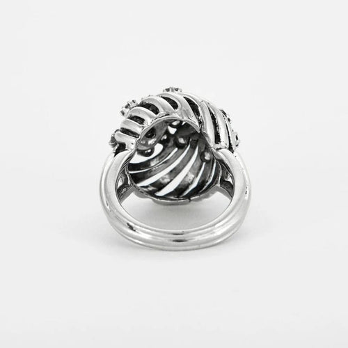 Bague 48 Bague or blanc sertie de diamants naturels 58 Facettes