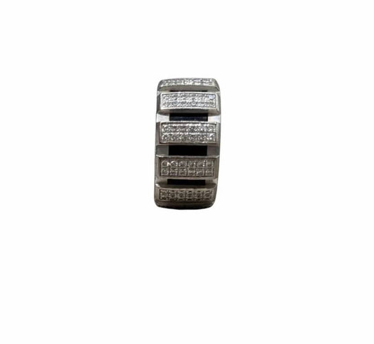 Bague 53 CHAUMET - Bague Class One or blanc diamants 58 Facettes