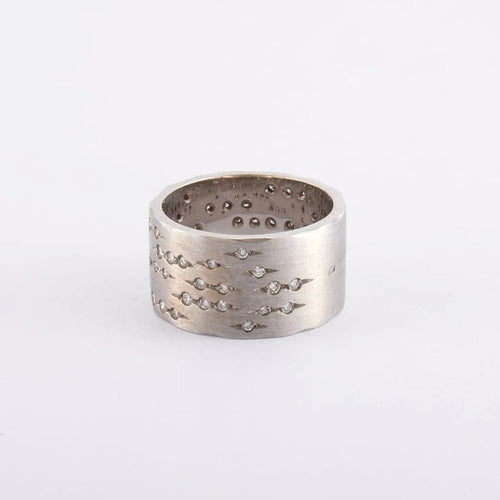 Bague 52 / Blanc/Gris / Or 750 Bague "Code" H.STERN 58 Facettes 120369R