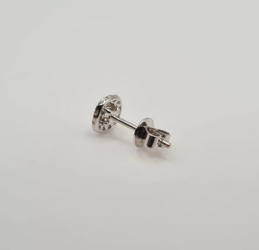 Boucles d'oreilles Boucles d'oreilles or blanc serties de diamants 58 Facettes