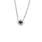 Collier Collier or blanc et pendentif saphir et diamants 58 Facettes MON07012