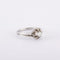 Bague 55 / Blanc/Gris / Or 750 Bague Solitaire Diamant 0.25 carat 58 Facettes 210146R