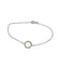 Bracelet Bracelet or blanc serti de diamants naturels 58 Facettes