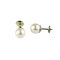Boucles d'oreilles Boucles d'oreilles puces perles en or jaune 18K 58 Facettes 1949