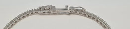 Bracelet Bracelet tennis or blanc diamants 58 Facettes