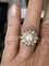 Bague 54 Bague Or Jaune et Gris Perle Diamants 58 Facettes LOT 4493