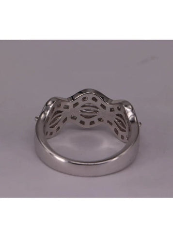 Bague 55 Bague Waves Or blanc et Diamants 58 Facettes RNG2506