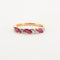 Bague 53 Bague Or jaune Rubis Diamants 58 Facettes