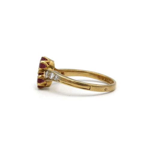 Bague 52 Bague - Or, rubis et diamants 58 Facettes 250187R