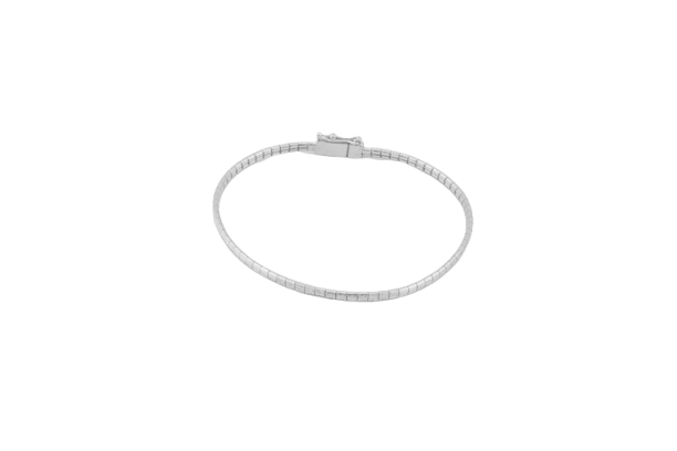 Bracelet Snake - Bracelet plat en or blanc 18 ct 58 Facettes brc228