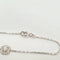 Bracelet Bracelet or blanc serti de diamants naturels 58 Facettes