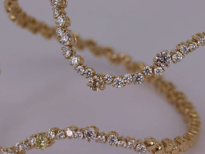 Bracelet Bracelet Or jaune Diamants 58 Facettes P690