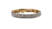 Bracelet Bracelet Art Déco or jaune et or blanc, diamants 58 Facettes 2350
