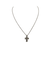 Collier Collier et pendentif croix or blanc 18 carats sertis de diamants 58 Facettes