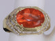 Bague Bague en or jaune déclaration art déco Mandarin Garnet 58 Facettes BA-1155