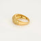 Bague 59 Bague bandeau or jaune et diamants 58 Facettes CAL2259