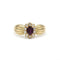 Bague 55 Bague marguerite rétro en or jaune avec rubis et diamants 58 Facettes 250036SP
