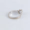 Bague 56 Bague Solitaire or gris Diamant 0.50ct 58 Facettes FM86