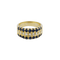 Bague 55 Bague en or jaune 18 carats sertie de diamants et saphirs 58 Facettes 33775
