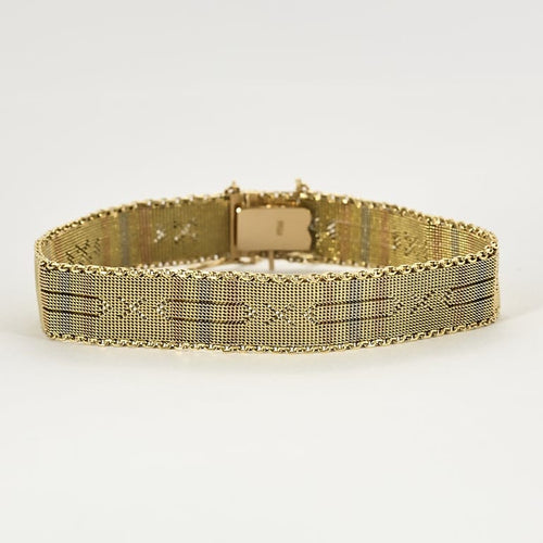 Bracelet Bracelet en or jaune tressée 58 Facettes B250685