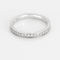 Bague 48 Alliance semi pavée en or blanc et diamants 58 Facettes SAP0658
