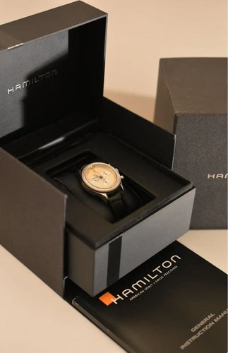 Montre Montre Hamilton Chronograph Lemania 1873, révisée, boîte d'origine 58 Facettes HAM-100