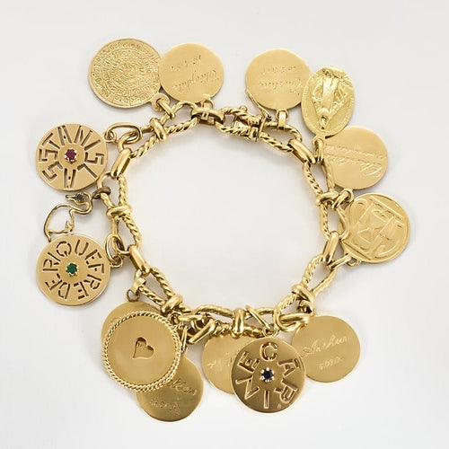 Bracelet Bracelet en or jaune à pampilles 58 Facettes DIE1449